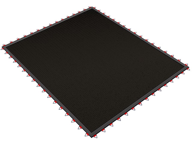 こりんページ Typ-007 – Junior Trambolin Zıplama Ağı Siyah(185×220 cm) – Parksan