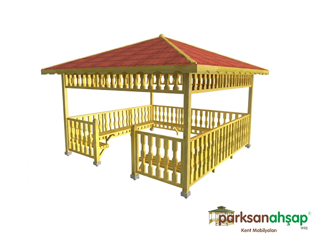 Ahşap Kare Kamelya 400x400x300 (LWH) 70142